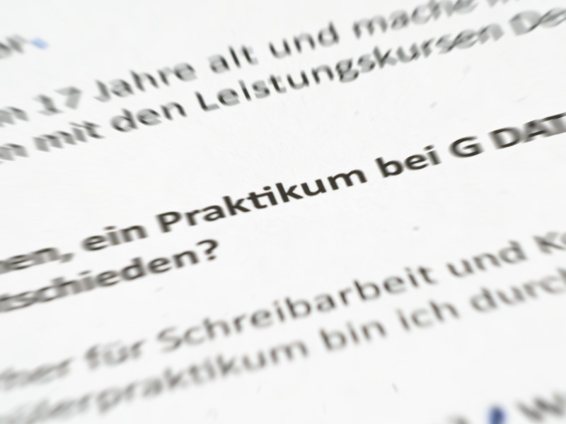 Eine Woche Praktikum bei G DATA: „Ich konnte viel lernen“