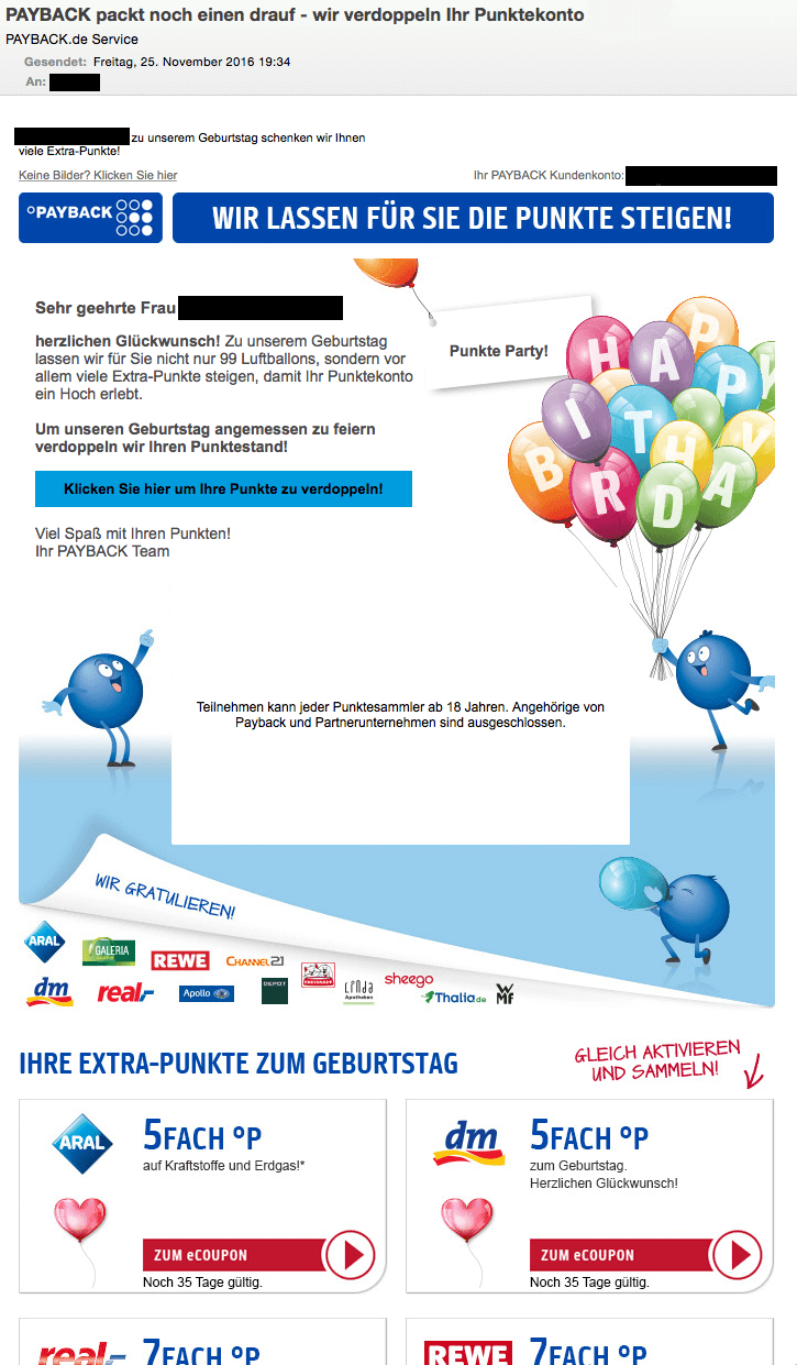 Screenshot der ersten betrügerische E-Mail - Zum Vergrößern klicken Screenshot der ersten betrügerische E-Mail