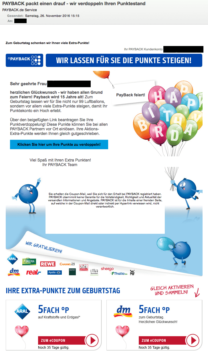 Screenshot der zweiten betrügerische E-Mail - zum Vergrößern klicken Screenshot der zweiten betrügerische E-Mail